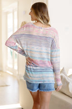 Load image into Gallery viewer, Totally Tubular Striped Long Sleeve Top
