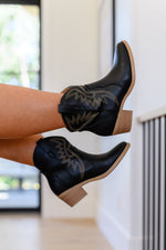 Load image into Gallery viewer, Two Step Western Bootie in Black
