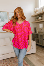 Load image into Gallery viewer, Unforgettable V-Neck Animal Print Blouse
