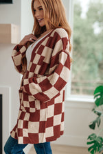 Load image into Gallery viewer, When I See You Again Checkered Cardigan
