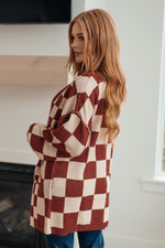 Load image into Gallery viewer, When I See You Again Checkered Cardigan

