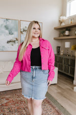 Load image into Gallery viewer, Stephanie Raw Hem Denim Skirt
