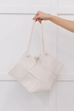 Load image into Gallery viewer, Woven Tote in White

