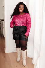 Load image into Gallery viewer, You Found Me Sequin Top in Fuchsia
