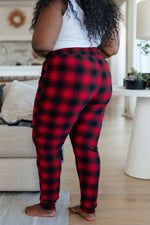 Load image into Gallery viewer, Your New Favorite Joggers in Red Plaid

