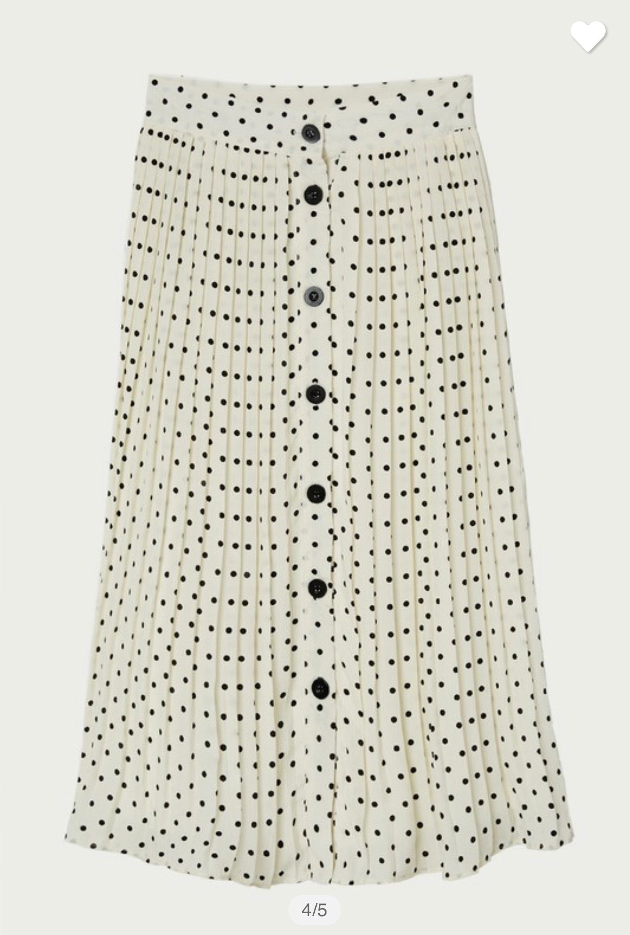 Polka Dot Midi Skirt