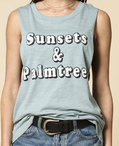 Sunsets and Palm Trees Tank