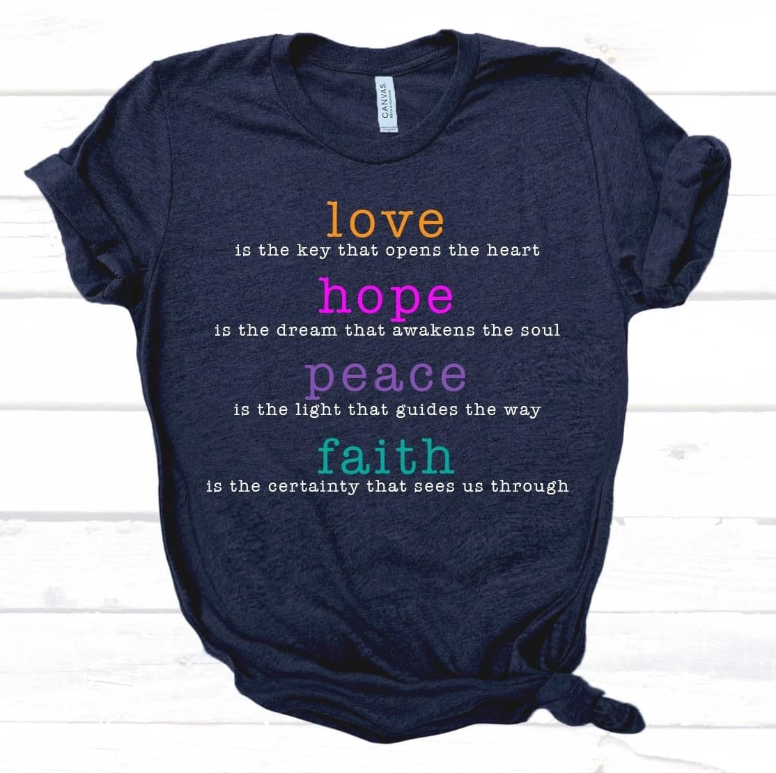 love/hope/peace/faith Graphic Tee