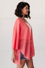 Load image into Gallery viewer, Strawberry Breeze Kimono
